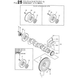 FIG 25. CRANKSHAFT & FLYWHEEL