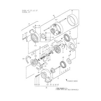 FIG 9. PARTS OF RU110 TURBOCHARGER