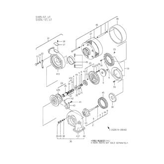 FIG 12. PARTS OF RU110 TURBOCHARGER