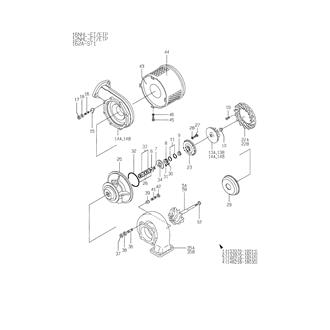 FIG 29. PARTS OF RU140 TURBOCHARGER