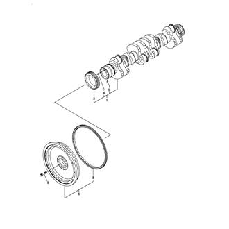 FIG 38. CRANKSHAFT & FLYWHEEL