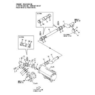 FIG 67. C.S.W.PIPE(L.C.W.PUMP-AIR COOLER-ENGINE OUT)