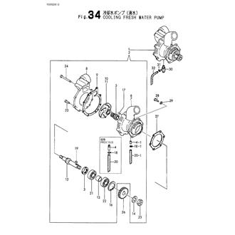 FIG 34. COOLING FRESH WATER PUMP