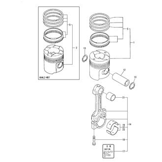 FIG 22. PISTON & CONNECTING ROD
