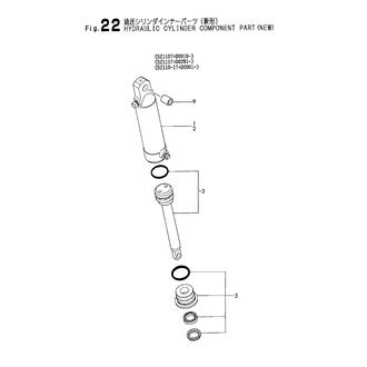 FIG 22. HYDRAULIC CILINDER COMPONENT PARTS(NEW)
