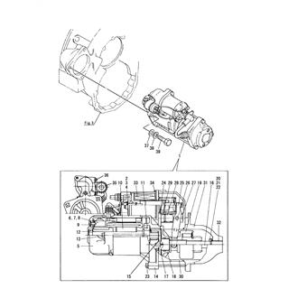 FIG 42. STARTER MOTOR(ERATH TYPE)(FROM OCT. 1989 TO FEB. 2010)