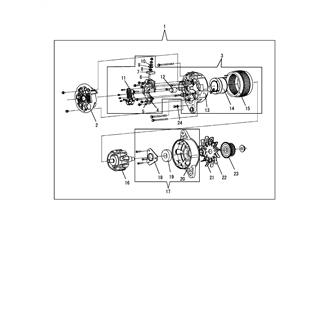 FIG 121. (50B)GENERATOR(INNER PARTS)(FROM E/#3594)