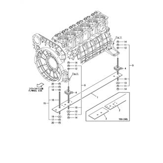 FIG 21. ENGINE SET PARTS(WOODEN VESSEL SPEC.)