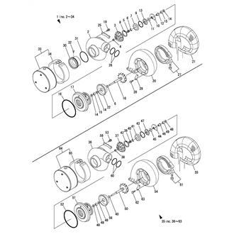 FIG 35. TURBINE(INNER PARTS)(ET)