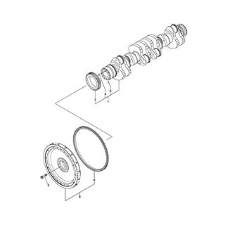 FIG 43. CRANKSHAFT & FLYWHEEL