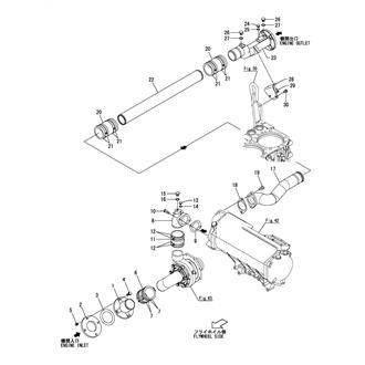 FIG 77. COOLING PIPE(FRESH WATER)(PUMP - INTER COOLER - ENGINE OUTLET)