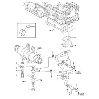 FIG 43. FUEL PIPE(INJECTION PUMP RETURN)