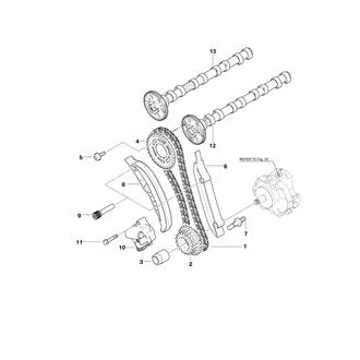 FIG 16. TIMING GEAR TIMING CHAIN TOP