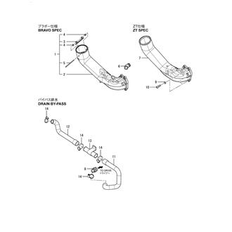 FIG 48. COOLING SEA WATER PIPE & EXHAUST BEND(OPTION)