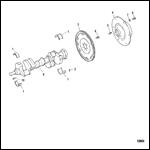 CRANKSHAFT AND FLYWHEEL