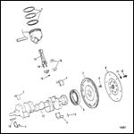 CRANKSHAFT, PISTONS AND CONNECTING RODS