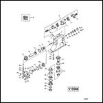 DRIVESHAFT HOUSING AND GEAR ASSY (V SSM)