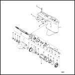 Gear Housing Propeller Shaft - With a Driveshaft Nut