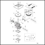 CARBURETOR AND THROTTLE LINKAGE (2 BARREL)