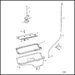 Oil Pan And Oil Pump (Serial # 0D725500 Thru 0D937011)