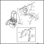 HYDRAULIC PUMP AND BRACKET OILDYNE PUMP/ PLASTIC RESERVOIR