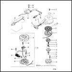 RECOIL AND IGNITION COMPONENTS (BREAKER POINT IGNITION)