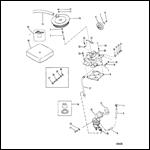 CARBURETOR AND FUEL PUMP (180-190-3.7L/LX)