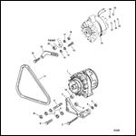 Alternator & Mounting Hardware (S/N-0F319301 and Below)