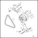 Alternator & Mounting Hardware (S/N-0F319302 and Up)