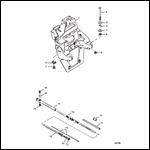 TRANSOM PLATE AND SHIFT CABLE