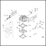 CARBURETOR AND LINKAGE (SPACER MOUNTED)