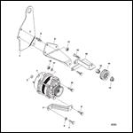 ALTERNATOR AND BRACKETS (DELCO)