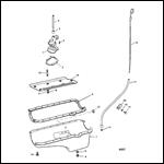 OIL PAN AND OIL PUMP (0D725676 thru 0F877642)