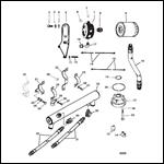 OIL COOLER AND OIL FILTER (SERIAL # 0F348987 AND DOWN)