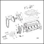 INTAKE MANIFOLD AND FRONT COVER (0D456489 thru 0F348966)