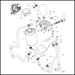 Oil Filter and Coolant Reservoir (0M971884 and Below)