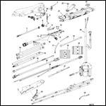 Tiller Handle Kit Components (Big Tiller-2.5/3.0L Optimax up to 250HP)