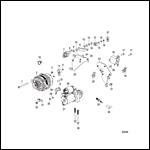 Electrical Components Starter, Alternator, and Coil Bracket